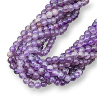 Runder glatter Amethyst 04 mm roh