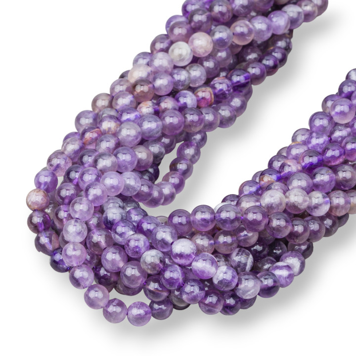 Runder glatter Amethyst 05 mm roh