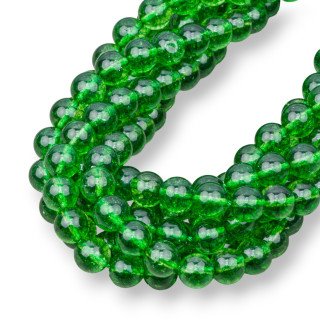 Peridoto Liso Redondo Color Cristal De Roca 08mm