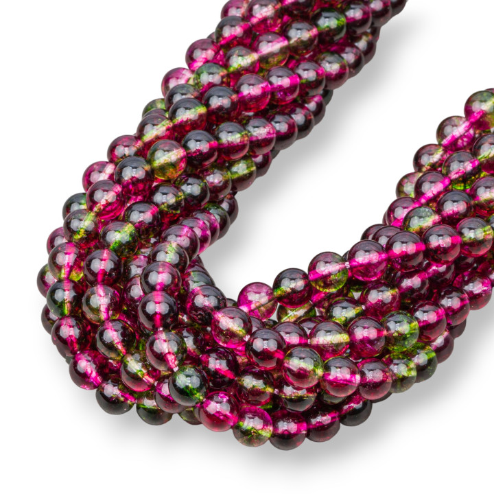 Smooth Round Floral Rock Crystal 06mm