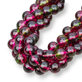 Λείο Στρογγυλό Floral Rock Crystal 10mm