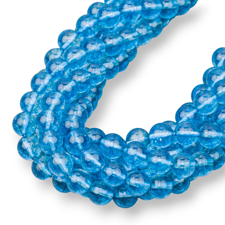 Smooth Round Sapphire Rock Crystal 08mm