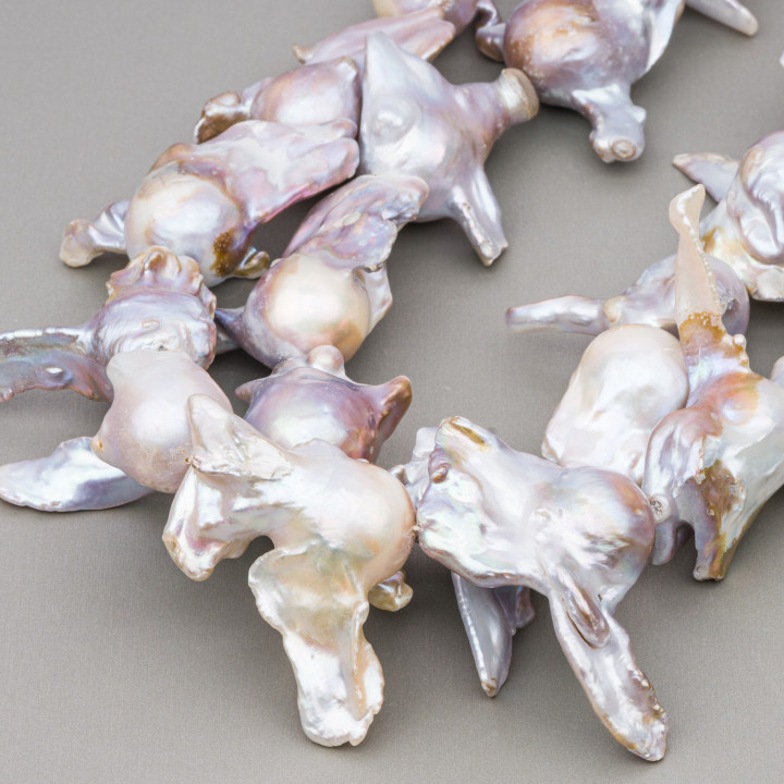 Baroque River Pearls (AHB) 180-190gr Bronze Lilac