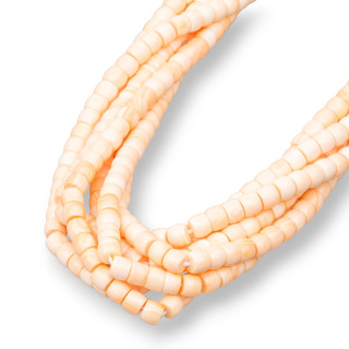 Rondelle Coquillage Rose Naturel 5x4mm