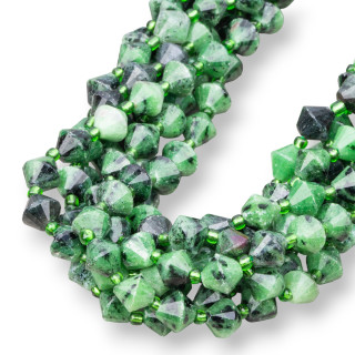 Rubizoisite Bicone Faceted 8mm