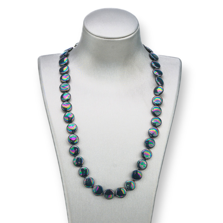 Collana di Perle di Maiorca Tondo Piatto 12mm: Eleganza e Stile Unici