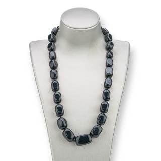 Tumbled Stone Necklace: Elegance and Style with Closure