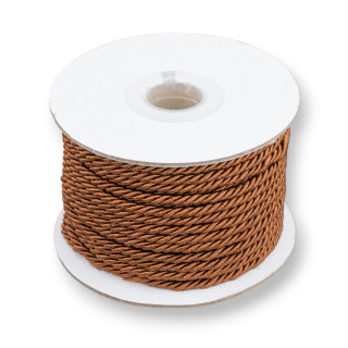 Cordon Milanesa Trenzado 3mm 20m Marron