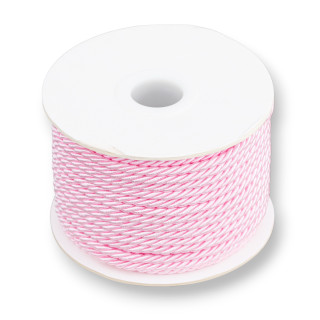 Milanese Braided Cord 3mm 20m Pink