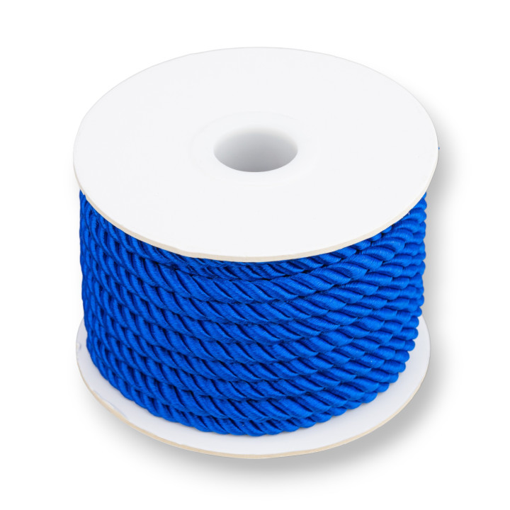 Milanese Braided Thread Cord 5mm 9m Blue
