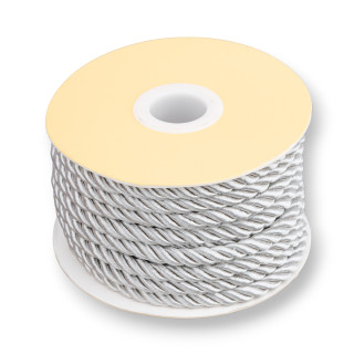 Cordoncino Filo Intrecciato Milanese 5mm 9 Metri Grigio Caldo