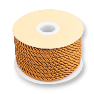 Cordoncino Filo Intrecciato Milanese 5mm 9 Metri Marrone Chiaro