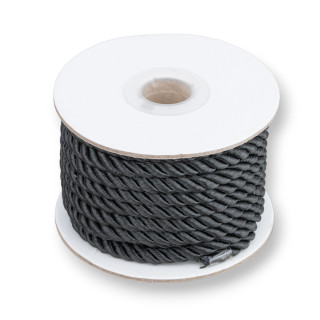 Cordoncino Filo Intrecciato Milanese 5mm 9 Metri Nero