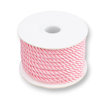 Cordon Hilo Trenzado Milanesa 5mm 9mt Rosa