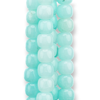 Jadeíta Coloreada Línea Económica Jade Barril Liso 9x10mm Criso