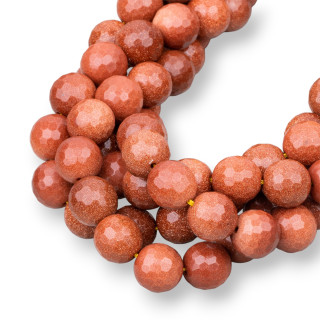 Pietra Del Sole Oro Facetado 12mm