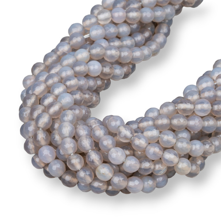 Agata Gris Facetada 08mm First Choice