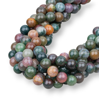 Indischer Achat rund glatt 08mm