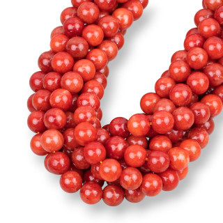 Λείο Στρογγυλό Coral Jade 08mm