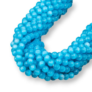 Ojo de Gato Azul Claro Facetado 06mm