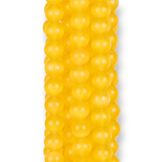 Smooth Round Yellow Cat's Eye 08mm