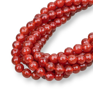 Faceted Red Carnelian 12mm First Choice