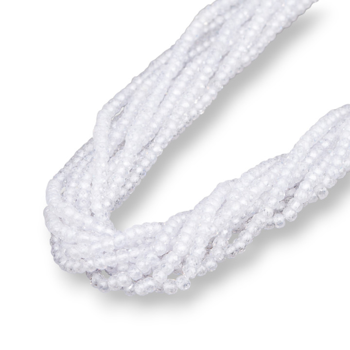 Circonita Natural Rodaja Facetada 3x2mm Blanco