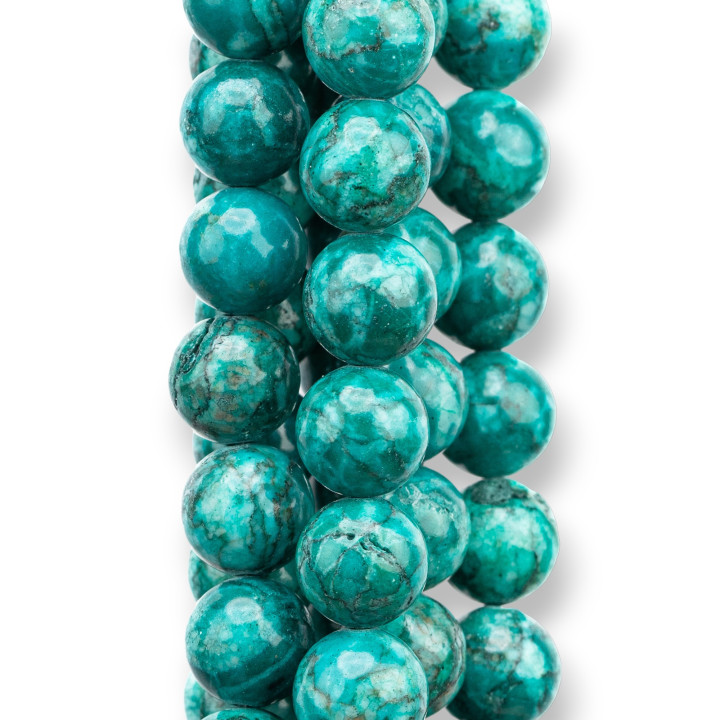 Έγχρωμο Jadeite Jade Economic Line Ομαλή Στρογγυλή 10mm Ακατέργαστο Πράσινο