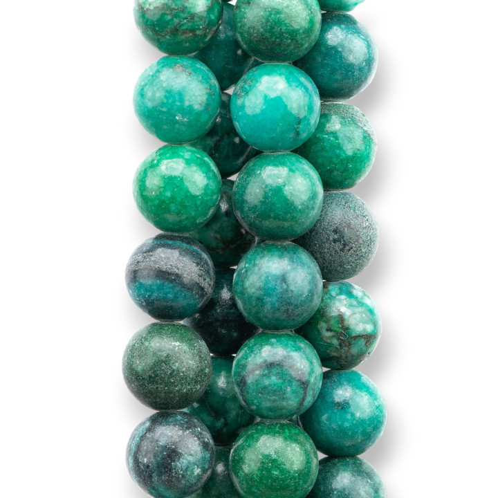 Farbiger Jadeit Jade Economic Line Rund Glatt 10mm Grün Grob Bunt