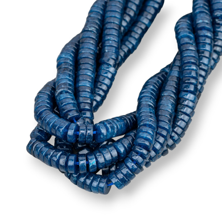 Jade Saphir glatte röhrenförmige Unterlegscheiben 8x3mm