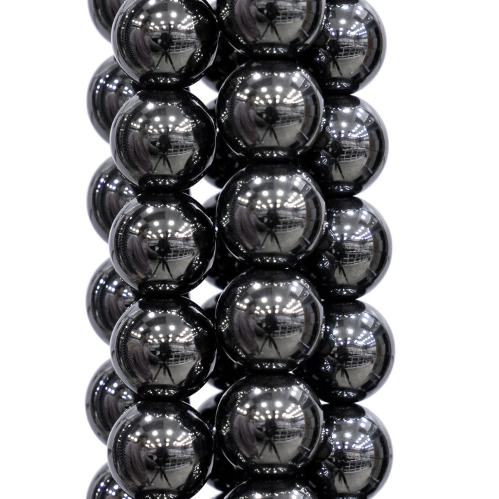 Hematites Redondo Liso 12mm Natural