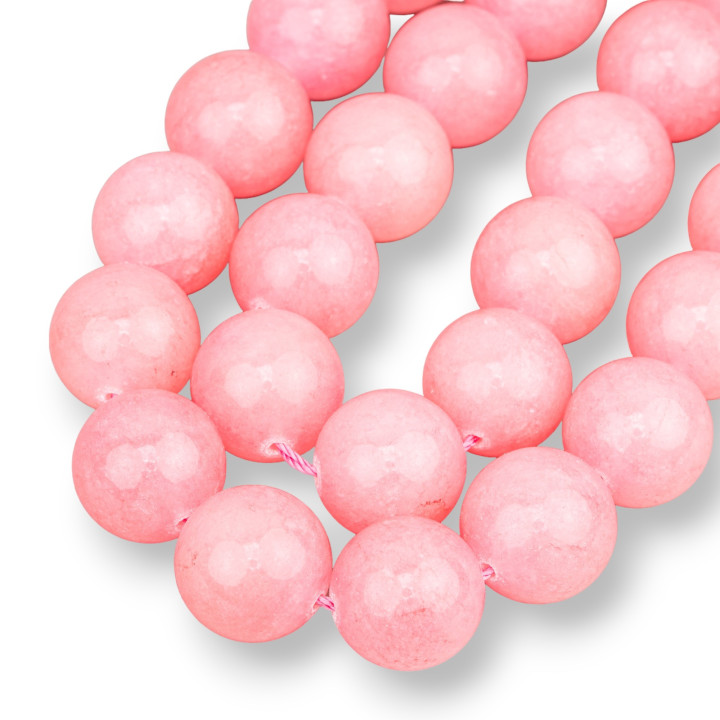 Glatte runde Rhodochrosit-Jade 20 mm