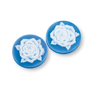 Ágata Natural Camafeo Grabado A Mano MADE IN ITALY Redondo 20mm 2pcs