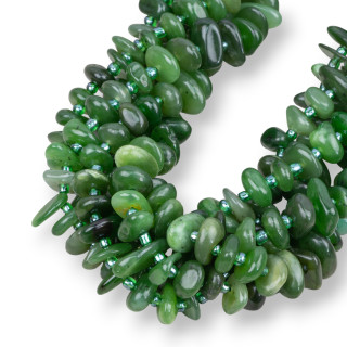 Jade Africain Rondelle Pierre Irrégulière Tombée 8-11mm