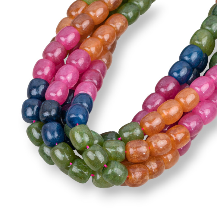 Jade Tourmaline Smooth Barrel 10x10mm