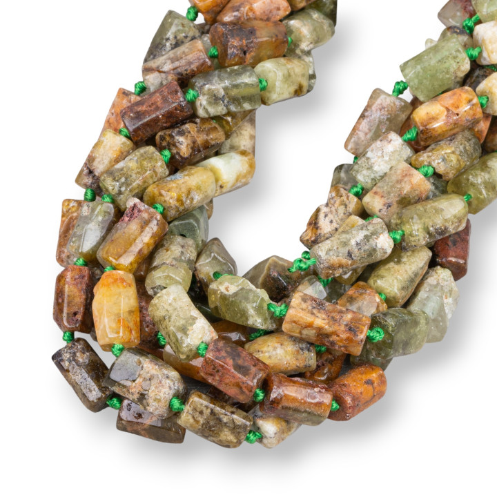 Grüner Granat Unregelmäßiger Steinzylinder 6-8x9-12mm