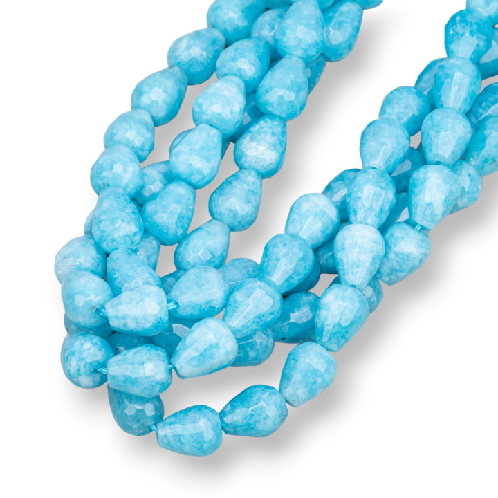 Angelita Briolette Facetada Gotas 8x10mm