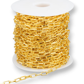 Bronze Chain Smooth Rectangle 5.5x10mm 1 Meter