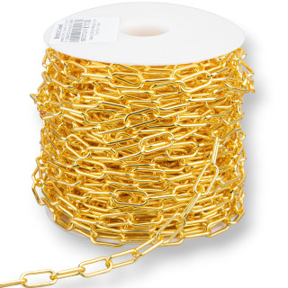 Bronze Chain Smooth Rectangle 7.5x16.5mm 1 Meter