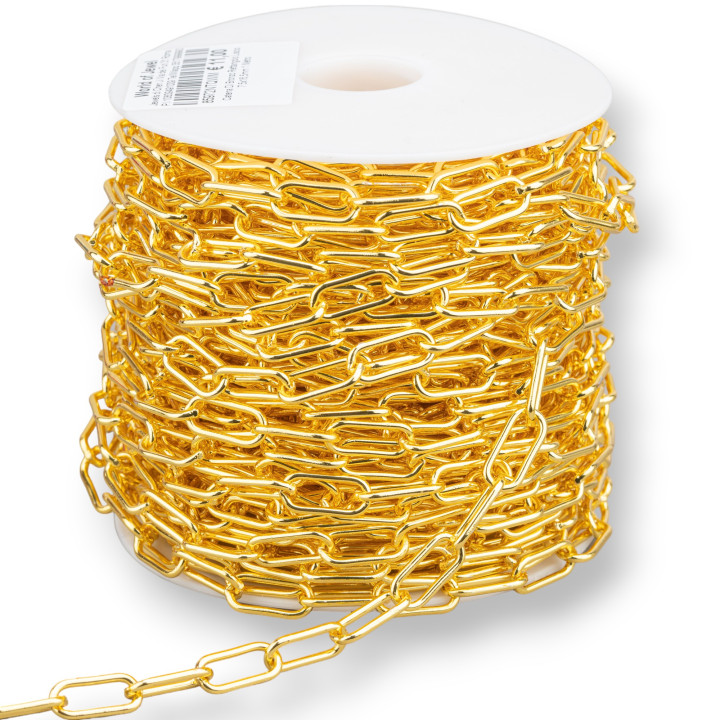 Chaîne Bronze Lisse Rectangle 7.5x16.5mm 1 Mètre