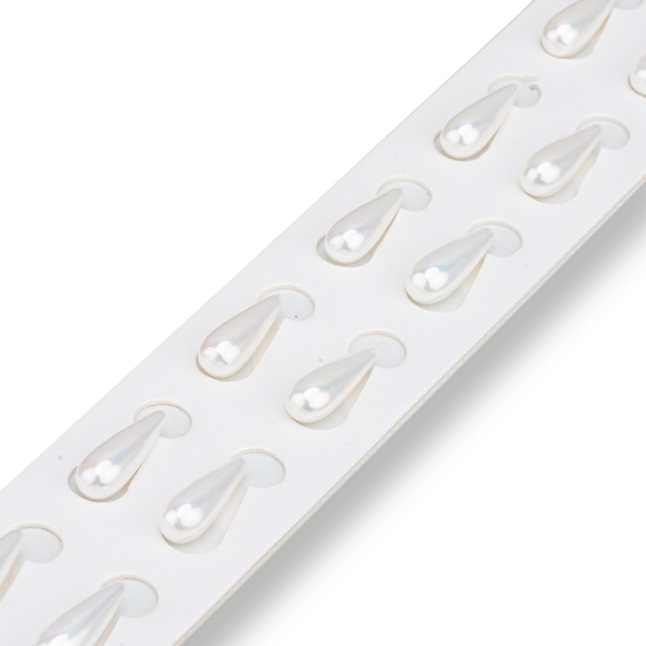 Half Hole Beads Majorcan Pearls Drop 08x30mm 8τμχ