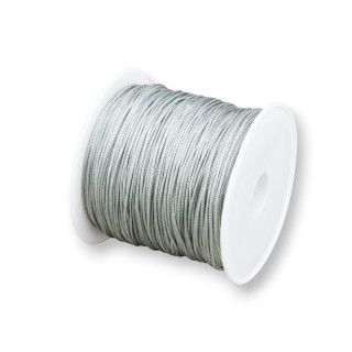 Filo Nylon Gioielli Chinese Knotting Cord 0,8mm 40 Metri Grigio