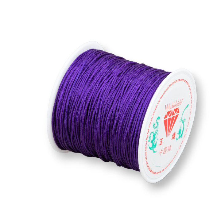 Nylon Jewelry Hilo De Anudar Chino 0,8mm 40 Metros Morado