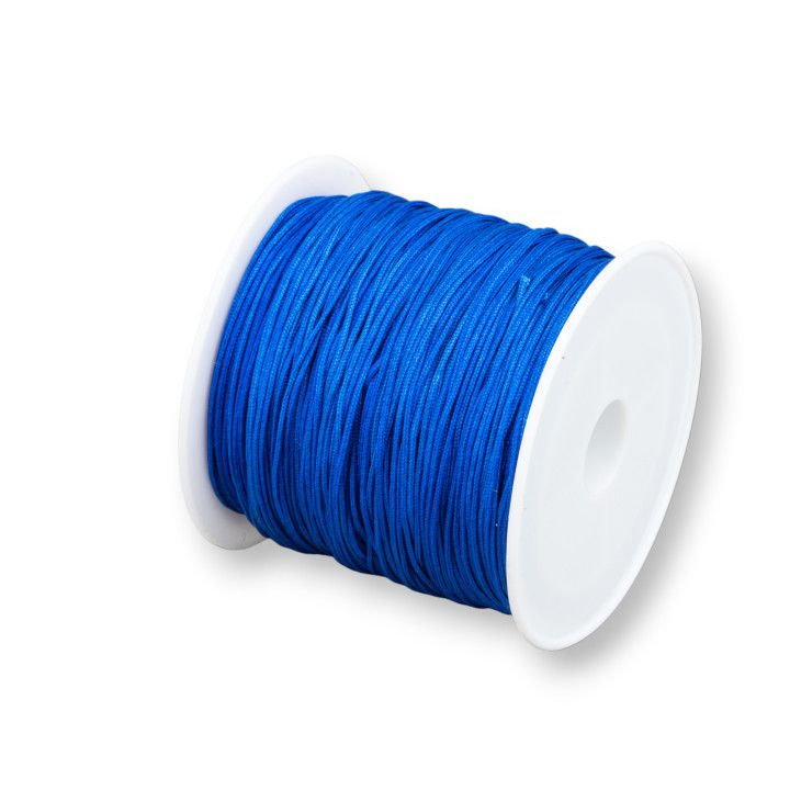 Nylon-Schmuckfaden Chinesische Knüpfschnur 1 mm 25 Meter Intensives Blau
