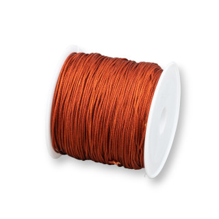 Filo Nylon Gioielli Chinese Knotting Cord 1mm 25 Metri Terra