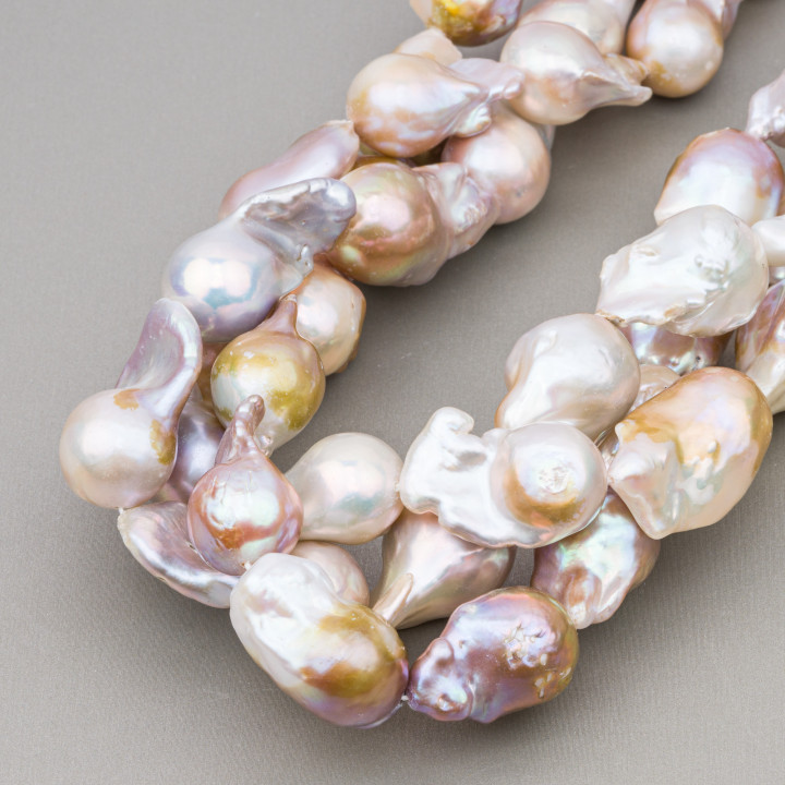 Baroque Teardrop River Pearls (ABY) 110-120gr Bronze Πολύχρωμο