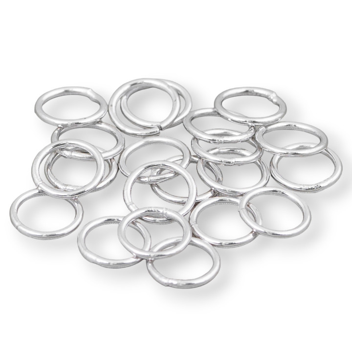 Anillos de Plata 925 Soldada 8mm Hilo 0.9mm 5gr Rodiada