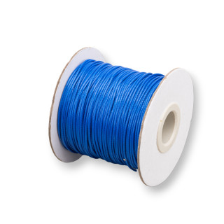 Cordone Cordoncino In Cotone Cerato 1,0mm 100mt Blu