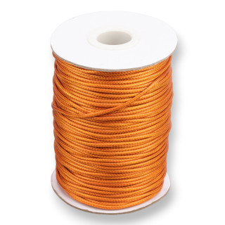 Waxed Cotton Cord Cord 1.5mm 80m Orange