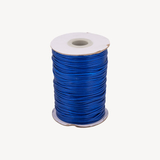 Κερωμένο βαμβακερό κορδόνι 1,5mm 80m Sapphire Blue